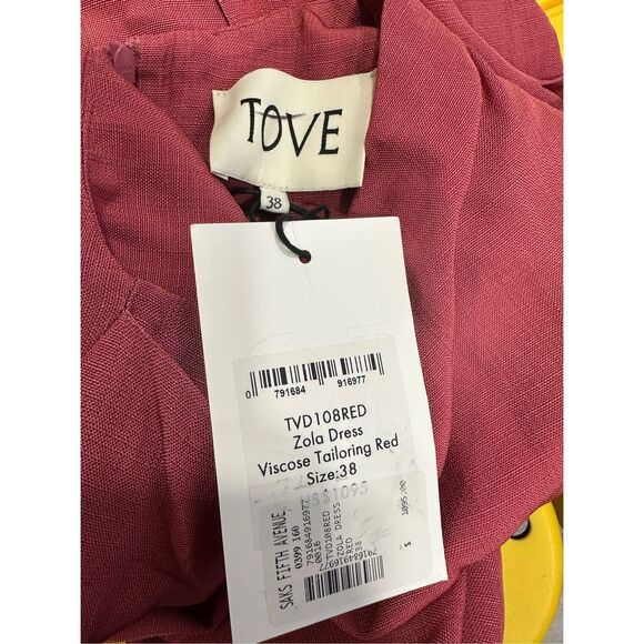 Tove Zola Asymmetric Midi-Dress Size 38 (6) $1095 - Picture 10 of 11